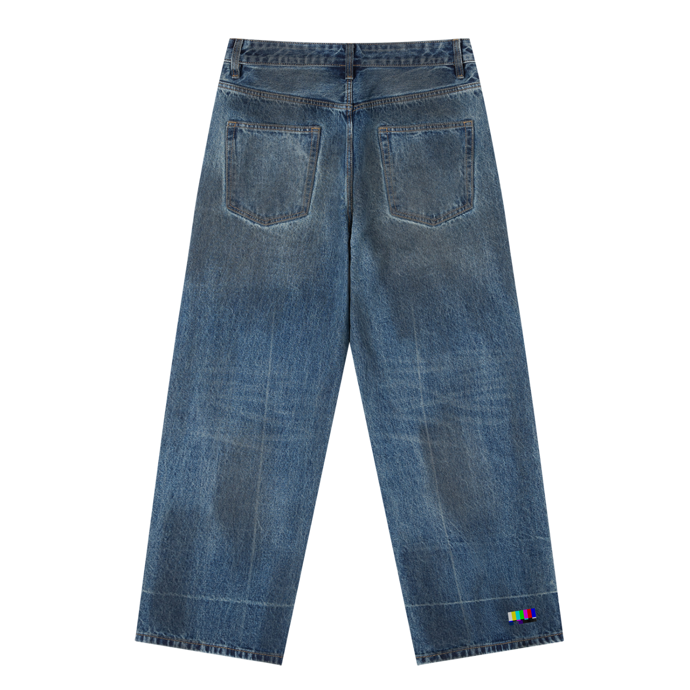 VHS Wash Baggy Denim Jeans
