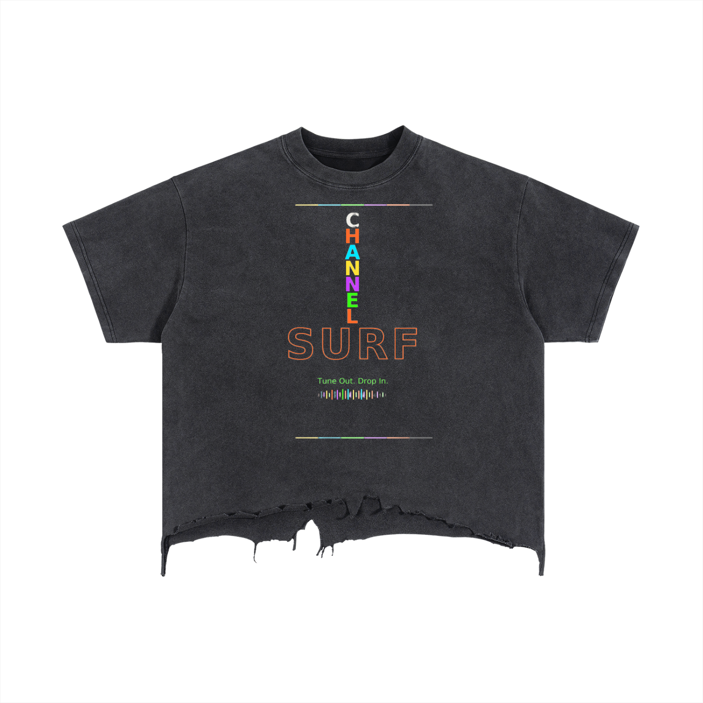 WASHED OUT TEE Frayed at the edges, just like the decade.